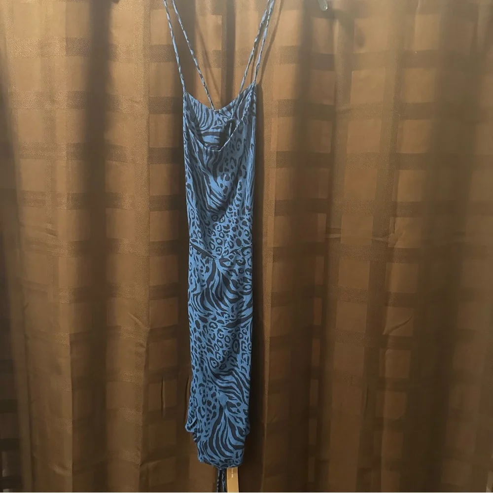 NWT Reformation Cane Vixen Animal Print Strap Backless Mini Dress Sz 12 reg $198 - Picture 5 of 10